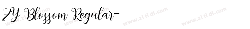 ZY Blossom Regular字体转换